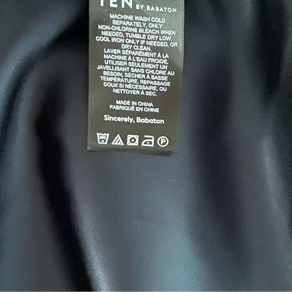 Ten by Babaton Aritzia Premier Black Scuba Mini Dress Size 10 - Picture 10 of 10